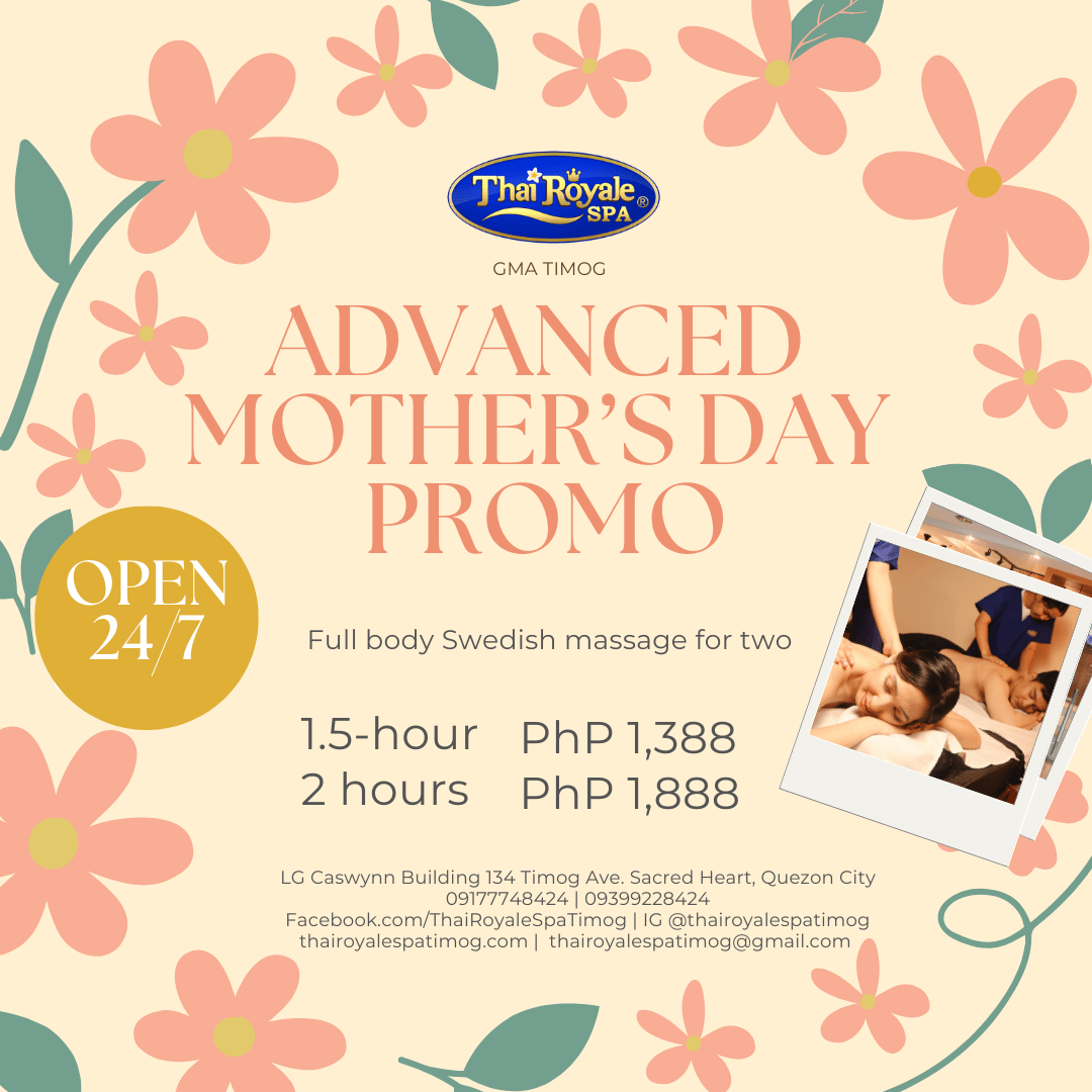 MOTHERS DAY DUO PROMO FOR 2PAX